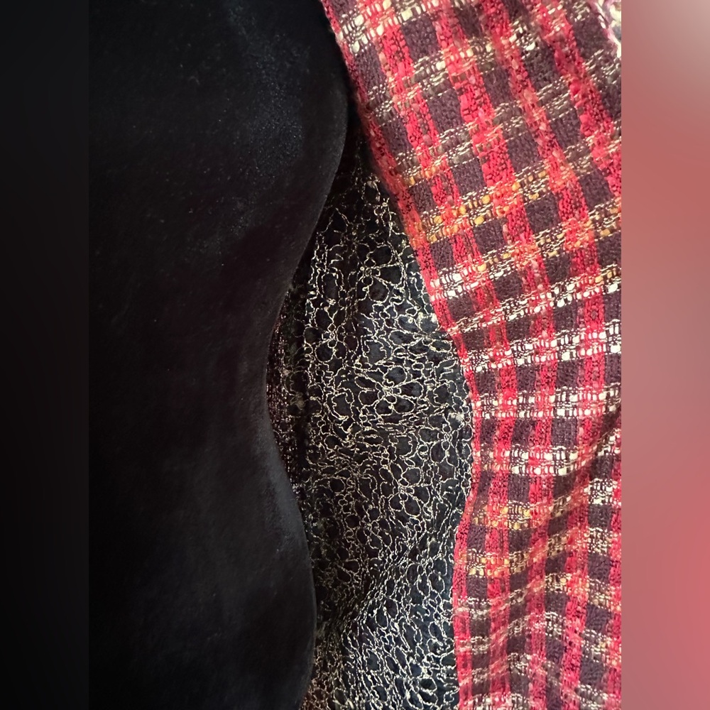 True Meaning Red and Pink Chevron Blazer - Picture 10 of 12